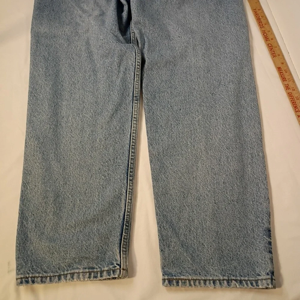Vtg Levi's 550 Jeans Mens 36x30 Blue Relaxed Faded Orange Tab‎ Cotton Denim 90s